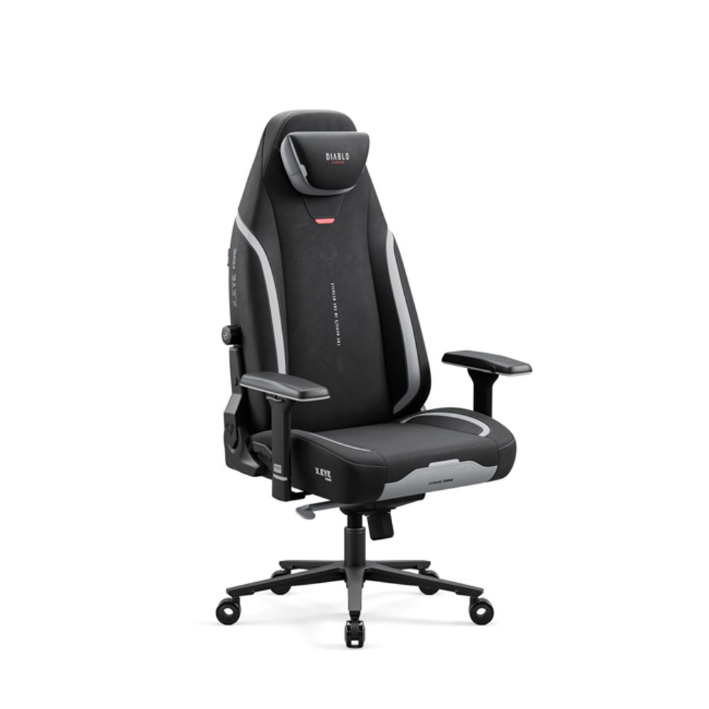 Diablo X.Eye Prime Gaming Stuhl mit Kühlfunktion Bürostuhl Schreibtischstuhl, Belastbar bis 140 kg, Größe Normal, Farbe Schwarz
