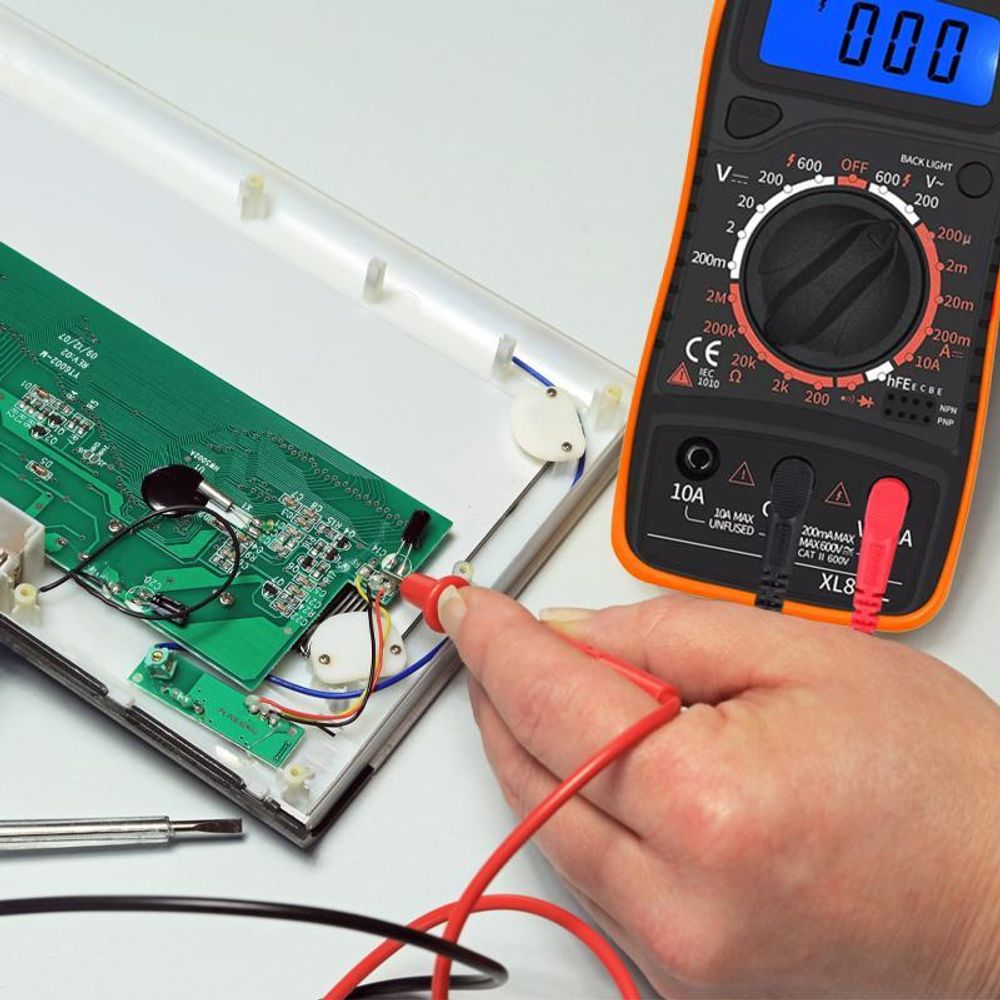 Ohmmeter, Transistortest und Durchgangsprüfung