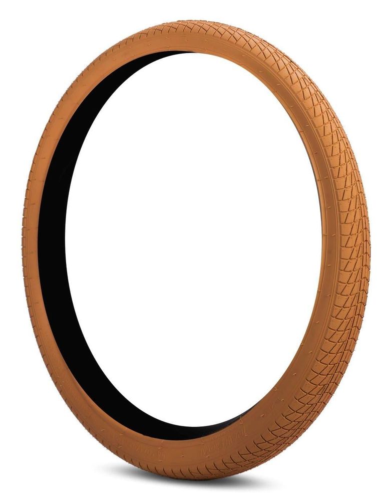 Opona bici 24 pollici beige scuro vista laterale.