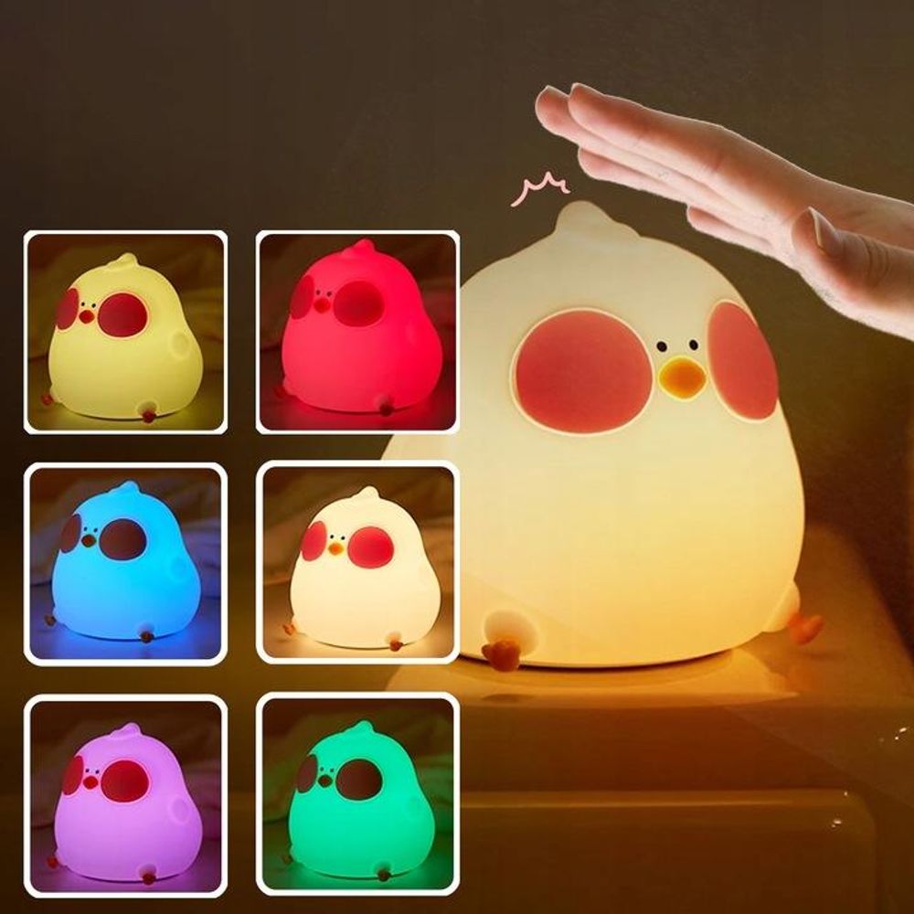 Forever Light HUNGRY CHICKEN FNL-10 LED Nachtlicht mit Akku warmweiß