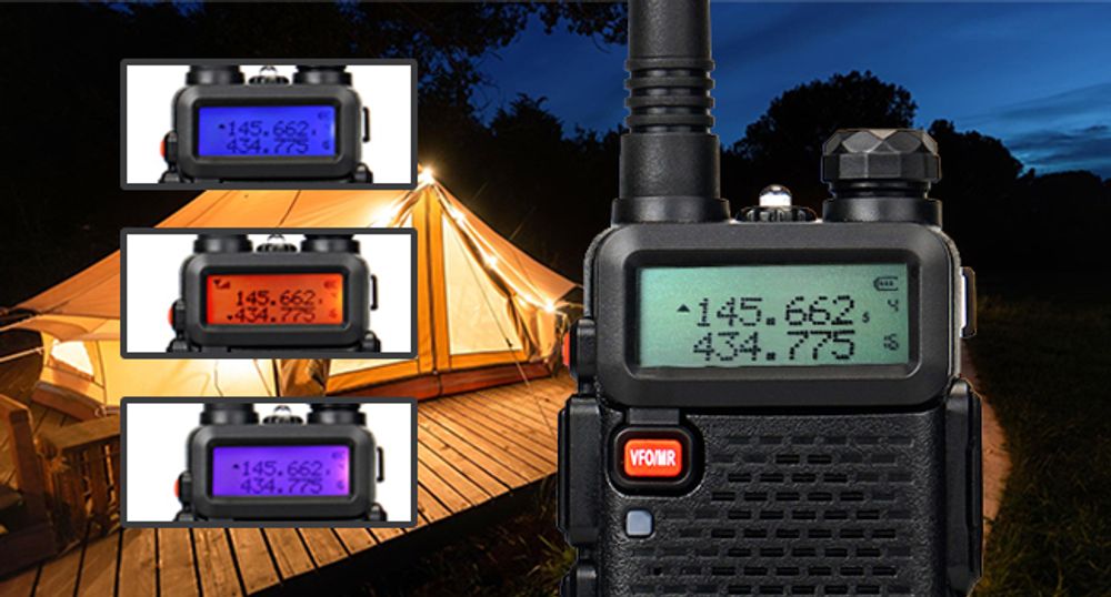 Retevis RT5R Walkie Talkie Dualband, Amateurfunk, USB-Laderadio, Tragbares FM-Radio, 128 Kanäle, 1400mAh, für Sicherheit, Baustelle, Schule