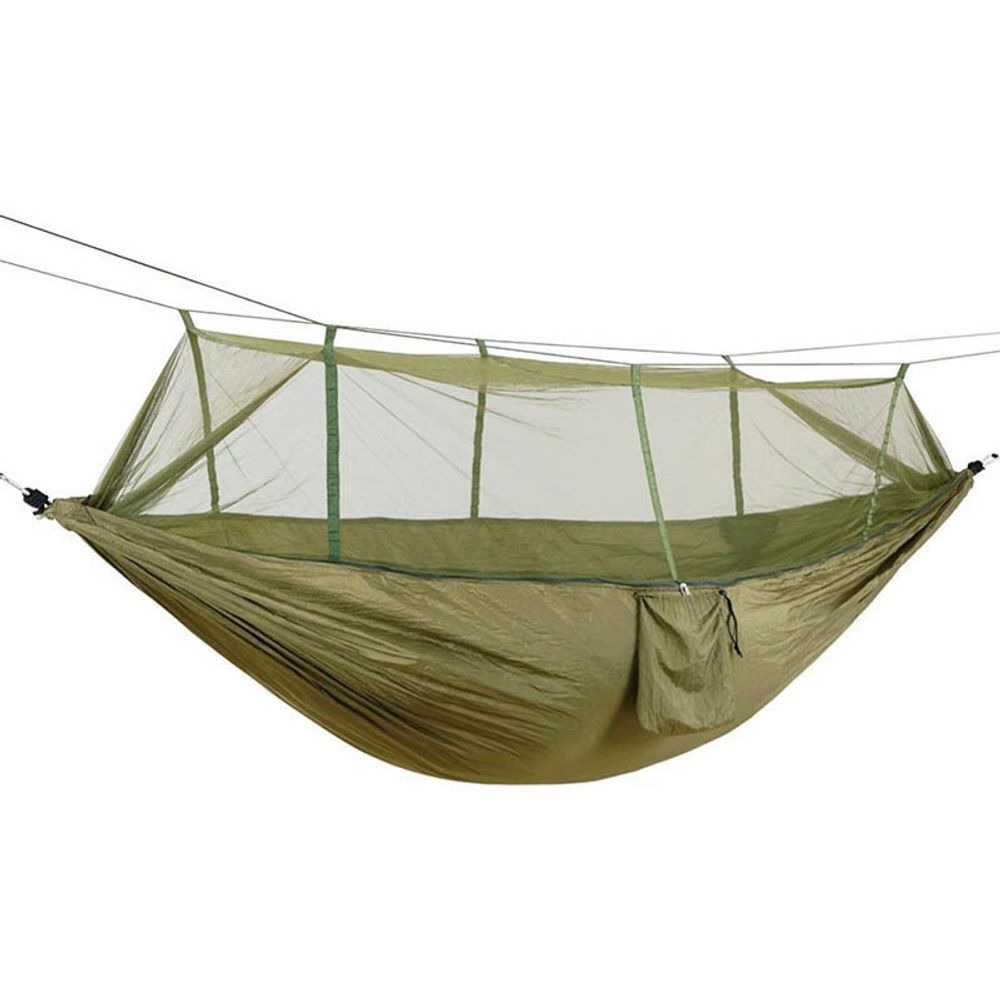 Hängematte mit Moskitonetz & Reißverschluss – Outdoor Camping Hammock, 2-Personen, ultraleicht & wasserdicht, Hohe Tragkraft, 260x140 cm – Retoo