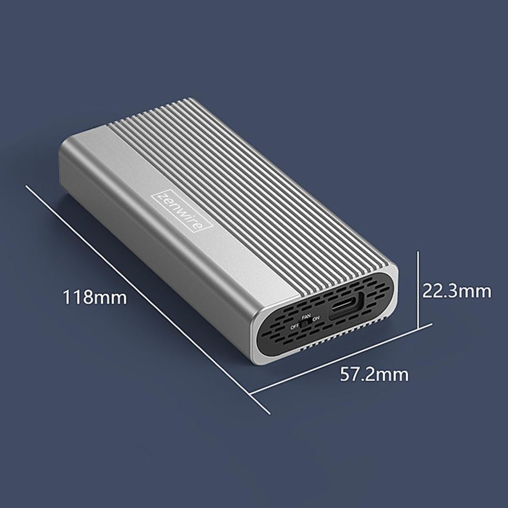 SSD-Gehäuse - M.2 NVME Pcie USB-C 4.0 - M2-Laufwerksfach Thunderbolt 4 40 GB/s - SSD-Adapter - HUB
