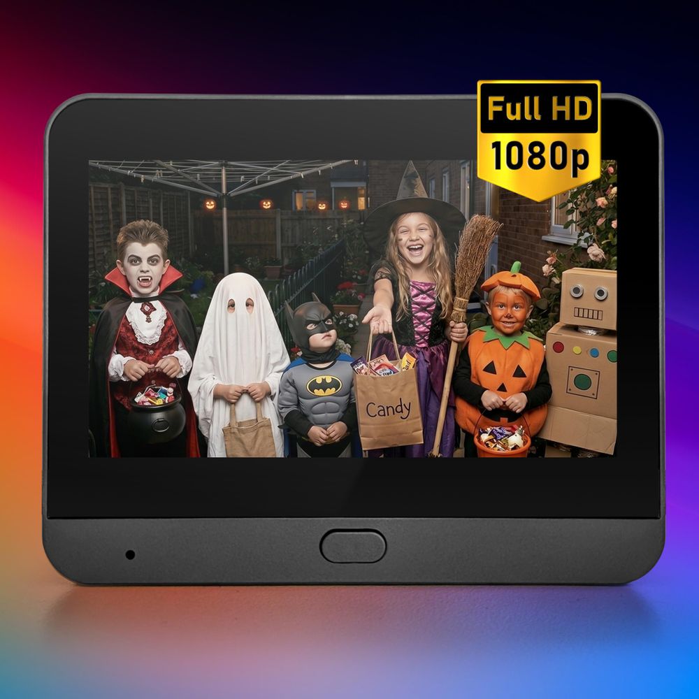 Wizjer Elektroniczny do Drzwi Kamera Full HD WiFi Tuya Detekcja Ruchu PIR