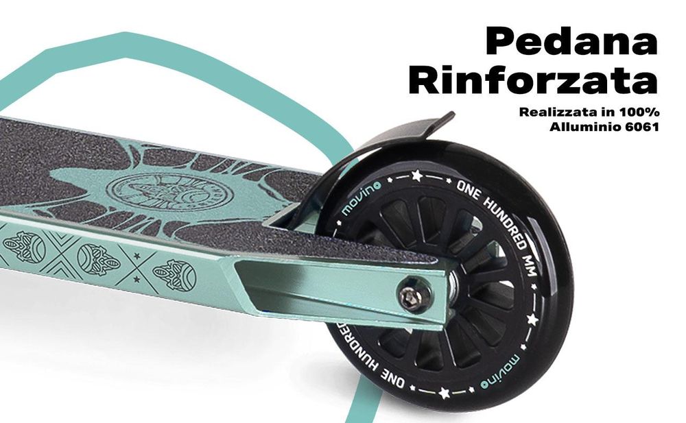 Monopattino da stunt MOVINO GLIDE Skatepark leggero 3,3 kg ABEC-9 IHC