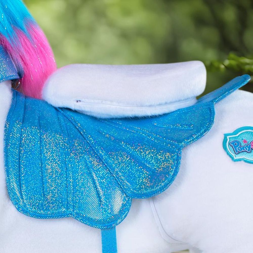 PonyCycle Modello Y Pony Cavalcabile Marrone su Ruote per Bambini dai 4-7 Anni, Cavallo di Peluche con Suoni, Regalo di Compleanno per Bambini – Y474