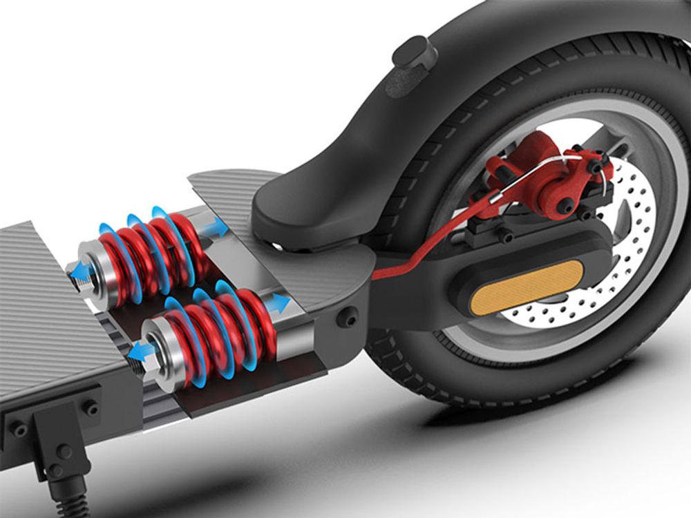 E-Scooter mit Straßenzulassung 5th Wheel V30 Pro 350W 10 Zoll App Diebstahlschutz Blinker Federung