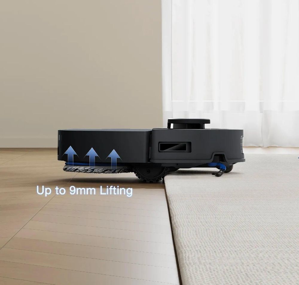 ECOVACS DEEBOT T30e Omni Staubsauger Roboter mit 1L Original-Reinigungsflüssigkeit, 25000Pa Saugroboter mit Wischfunktion Wischroboter Schwarz