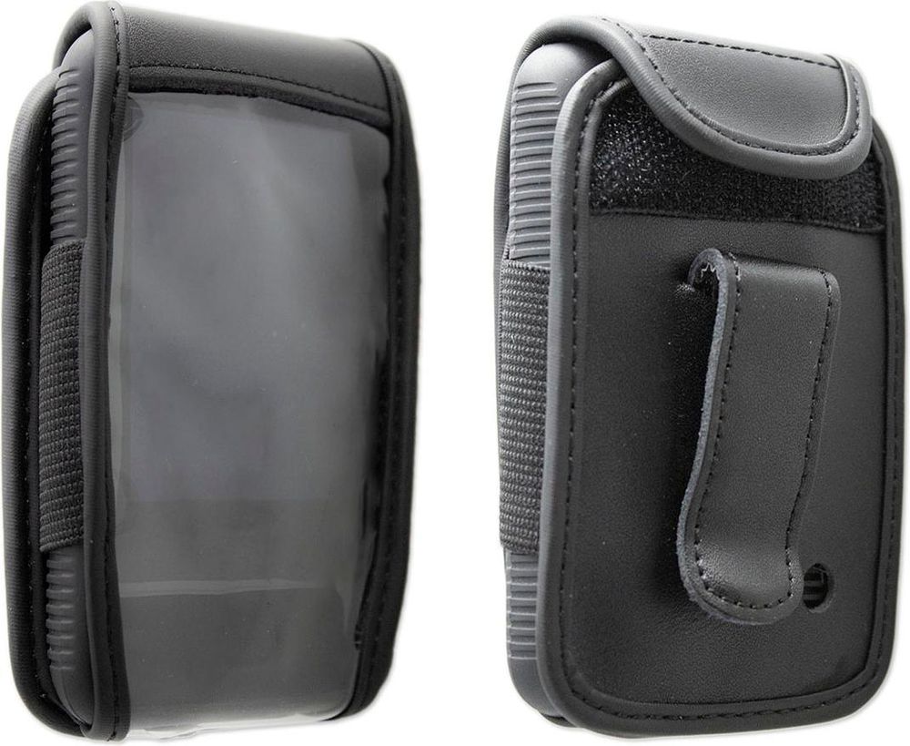 caseroxx Ledertasche mit Gürtelclip kompatibel mit Dexcom G6 aus Echtleder, Tasche mit Gürtelclip und Sichtfenster