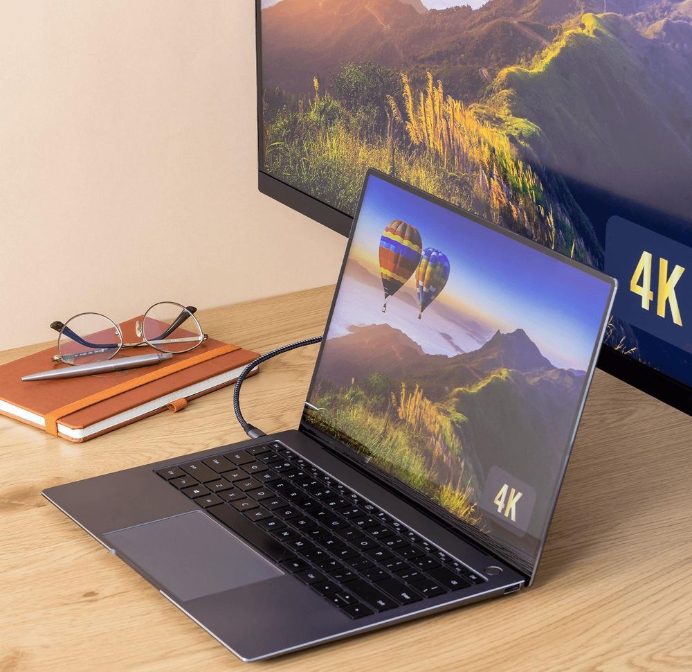 Reagle Usb‑C 3.1 Typ C Zu Hdmi 4K 60 Hz Mhl Adapterkabel Bildübertragung Mit Einer Maximalen Auflösung Von 4K@60Hz, Zwei Betriebsmodi, Für Zuhause Und