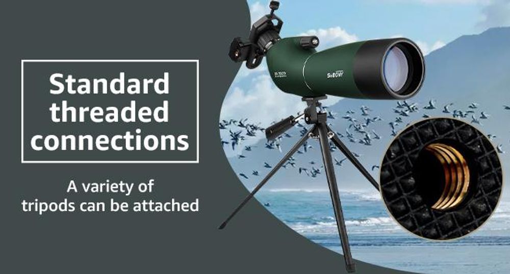 Svbony SV28 Spotting Scope 25-75x70 Uhlový okulár Vodotesný BAK4 hranolový monokulár so statívom Adaptér pre mobilný telefón Puzdro na prenášanie Spotovacie ďalekohľady pre športovú streľbu Pozorovanie vtákov