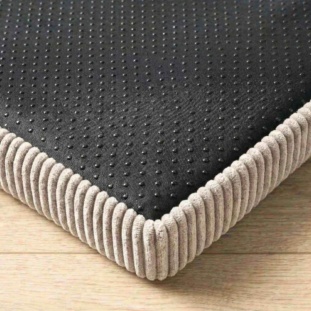 Hundebett Hundekissen Hundematte Cord Beige 90X60X8 Cm