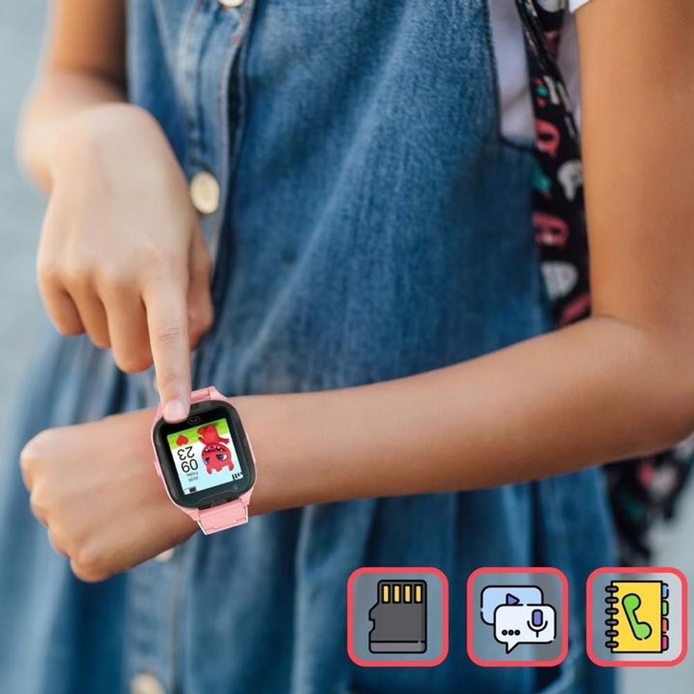 MaXlife MXKW-350, Smartwatch dla dzieci, Różowy