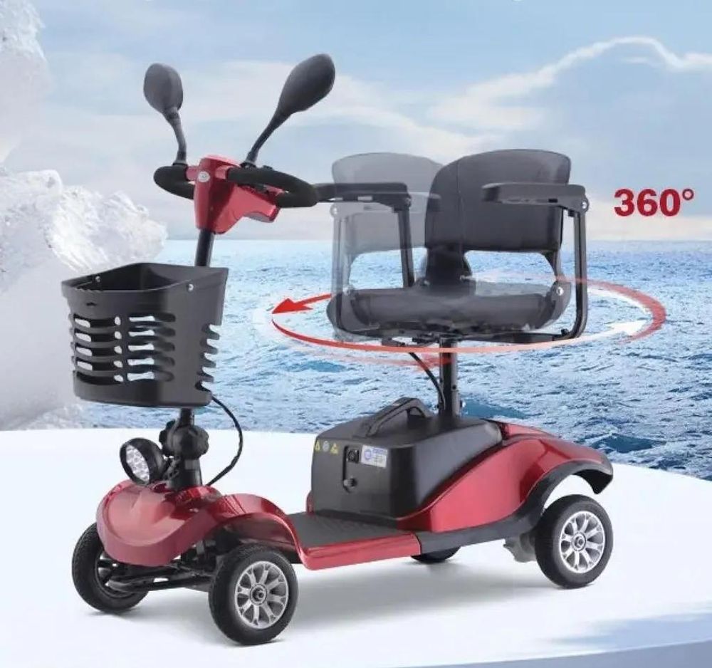 Seniorenmobil mit um 360 Grad drehbarem Sitz