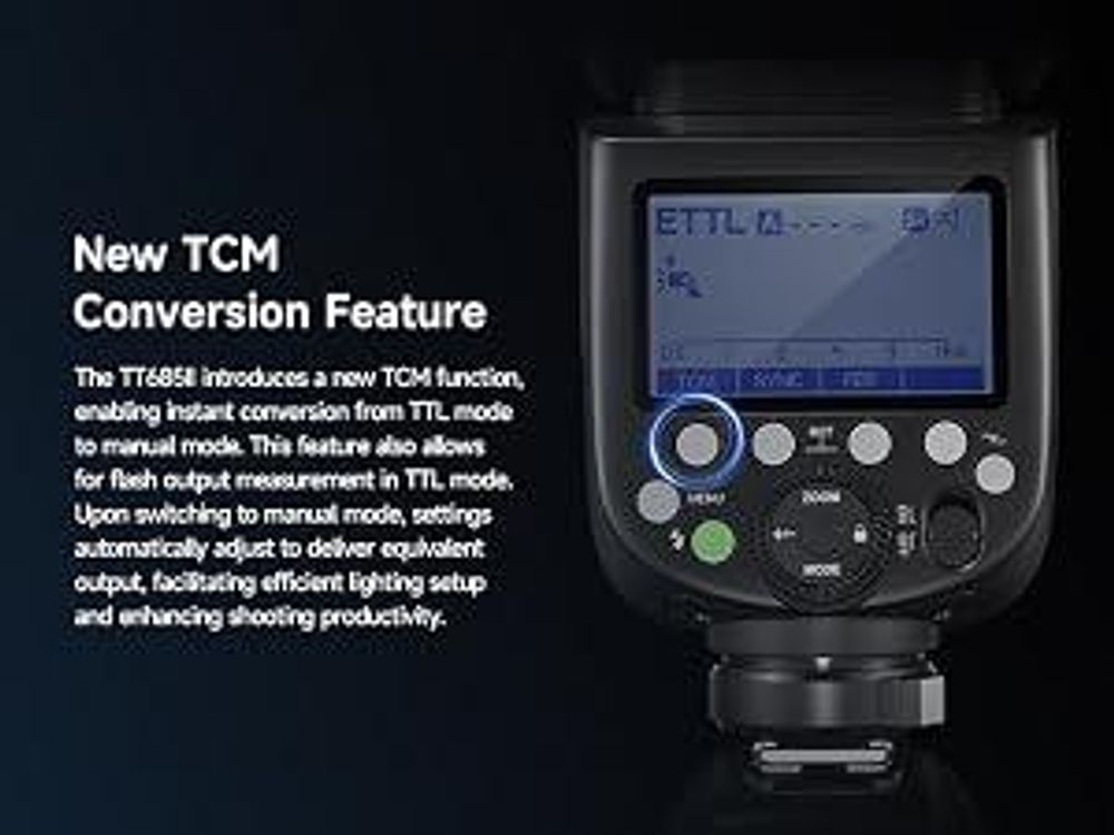 Godox Thinklite TT685IIS TTL On-Camera Speedlight 2.4G Wirelss X System Flash GN60 High Speed 1/8000s Replacement for Sony A77II A7RII A7R A58