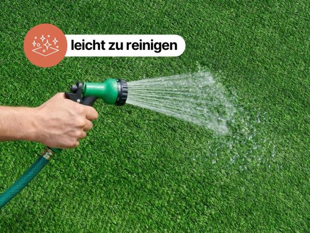 Tapiso Rasenteppich CANYOO Grün Höhe: 7mm Balkon Terrasse 300 x 300
