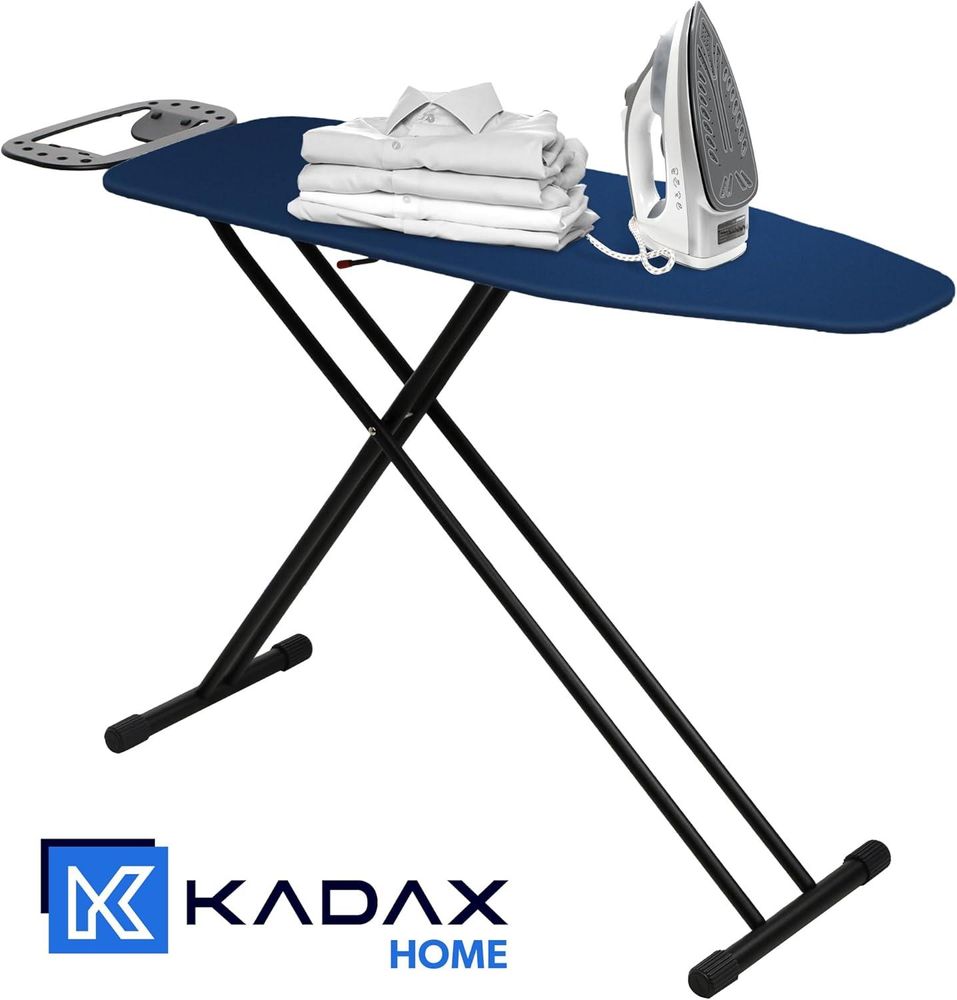 KADAX klappbares Bügelbrett, groß, 120 x 38 cm breit, Standard mit Griff
