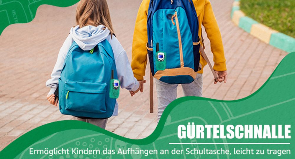 Retevis RT388 Walkie Talkie Kinder, Tastensperrer, sicheres Funkgerät, 8 Kanäle, Reichweite, Geschenke Spielzeug für Jungen Mädchen, Abenteuer Camping