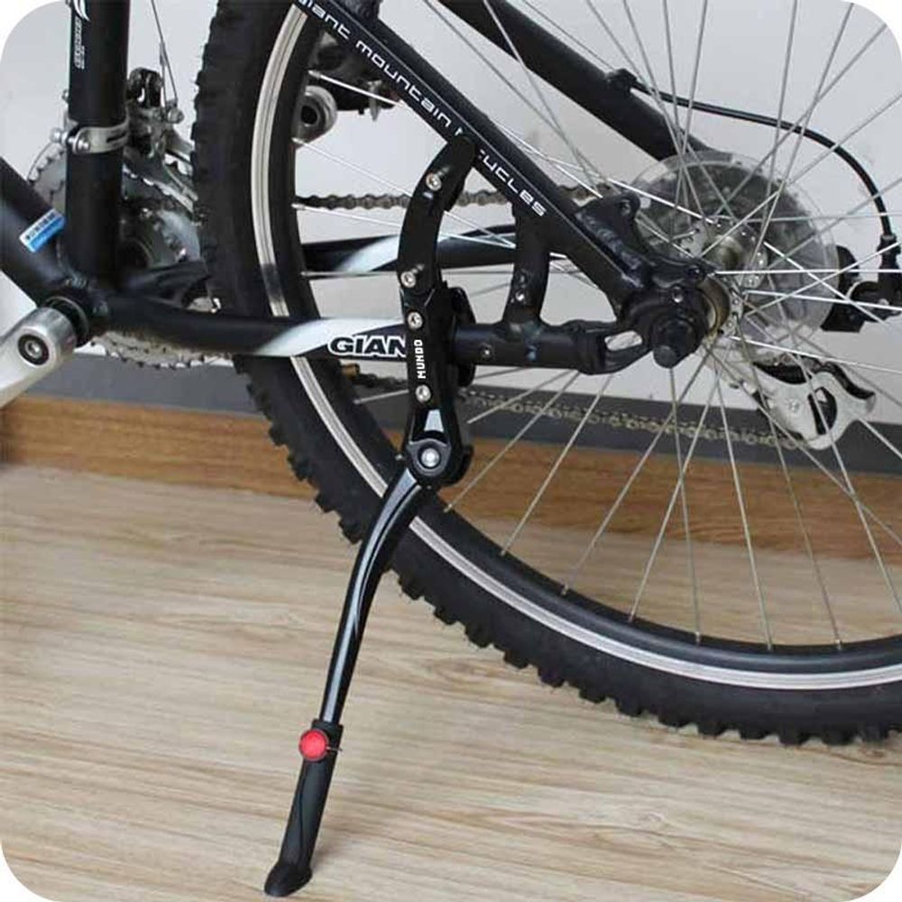MUNDO® Fahrradständer 46-50 cm - Höhenverstellbar Fahrrad Ständer, rutschfest Seitenständer, Fahrradständer für Mountainbike, Trekkingrad,