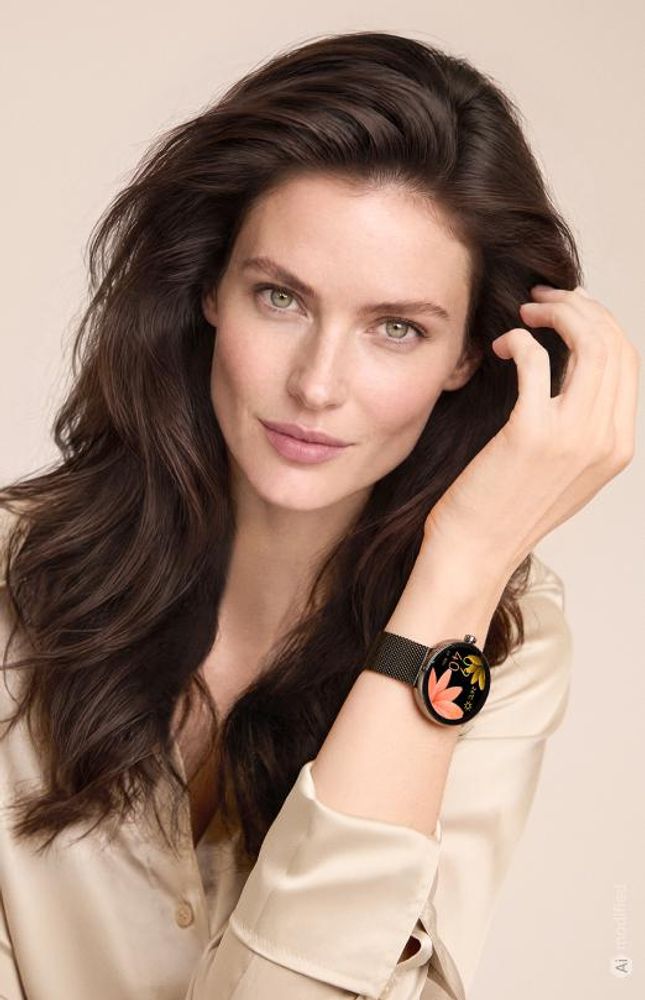 Forever Montre connectée pour femmes Forevive 5 SB-365 Doré, IP68, Podomètre, Cardiofréquencemètre, Suivi du sommeil, Écran tactile, Bluetooth