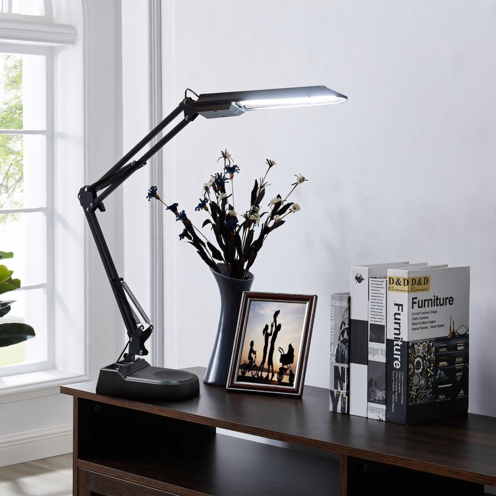 LED Schreibtischlampe Tischlampe Leselampe Arbeitsleuchte Bürolampe Schwenkbare Nachttischlampe Schreibtisch Lampe für Leser Kinder Büro 5W Retoo