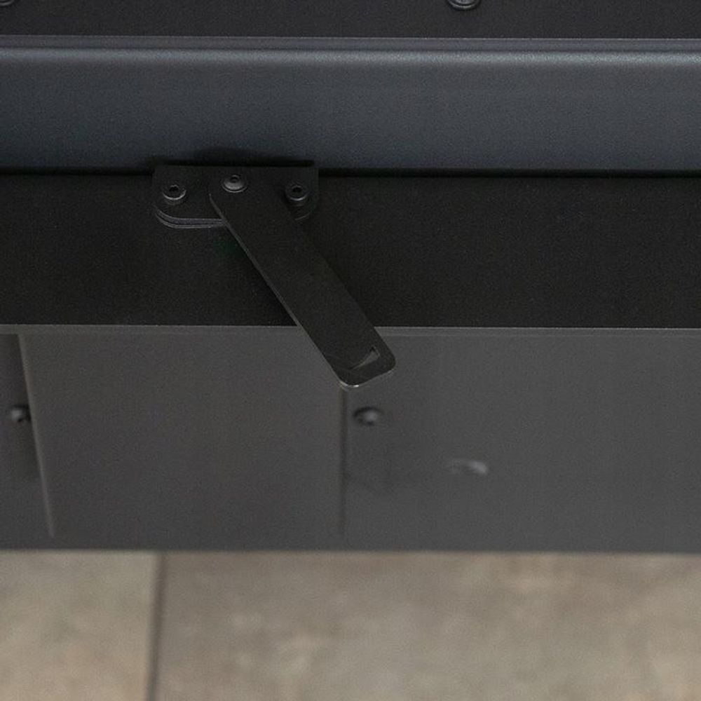 Kamin KRATKI FLOKI L Links 12kW Ø200 Schwarz mit Türschließung Set für Montage
