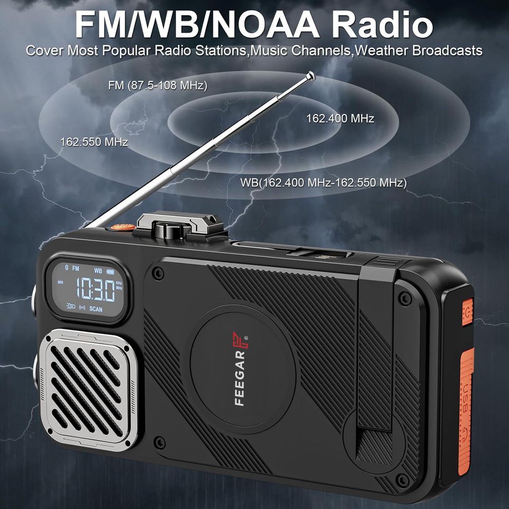 Mobilfunk Militär Powerbank Solar Feegar 16000mah Bluetooth Induktion QC 20W