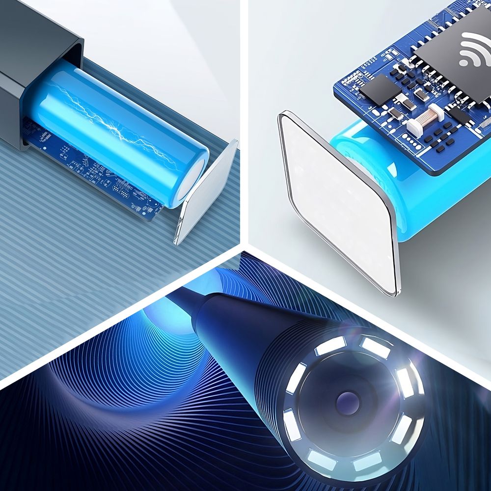Endoskopkamera Profi WiFi WLAN Endoskop mit LED Licht Inspektionskamera Endoscope Kamera mit Wasserdicht IP67 Objektiv Retoo