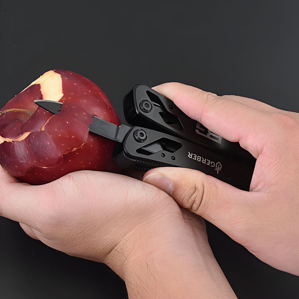 Multitool 11 in 1 Multifunktionswerkzeug 10,5 cm Zange Säge Messer Kartonöffner Feile Drahtschneider Flaschen und Dosenöffner Schraubendreher Retoo