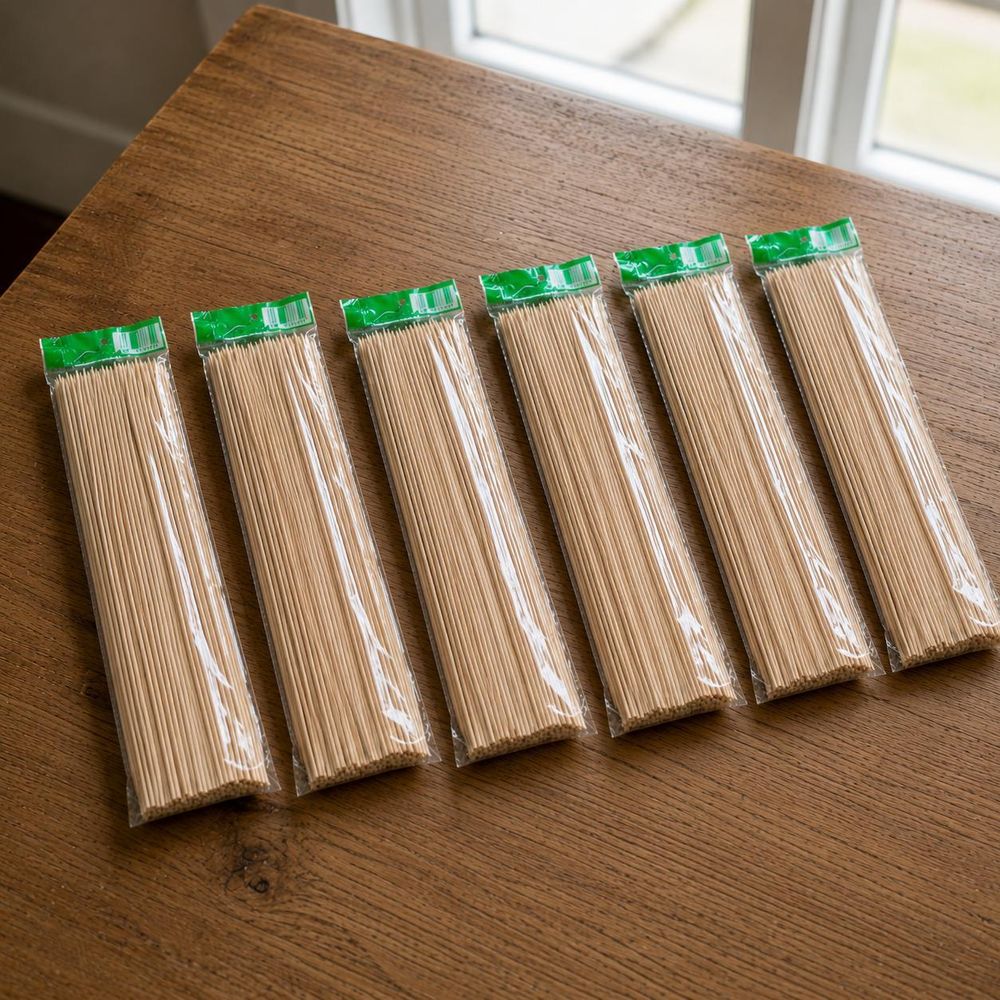 PINI 600 St. Grillspieße Schaschlikspieße Holzspieße Bambusspieße 30 cm