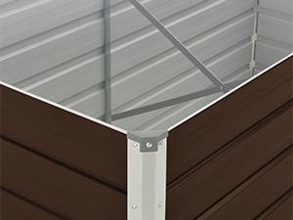 vidaXL Hochbeet Braun 160 x 80 x 77 cm Verzinkter Stahl