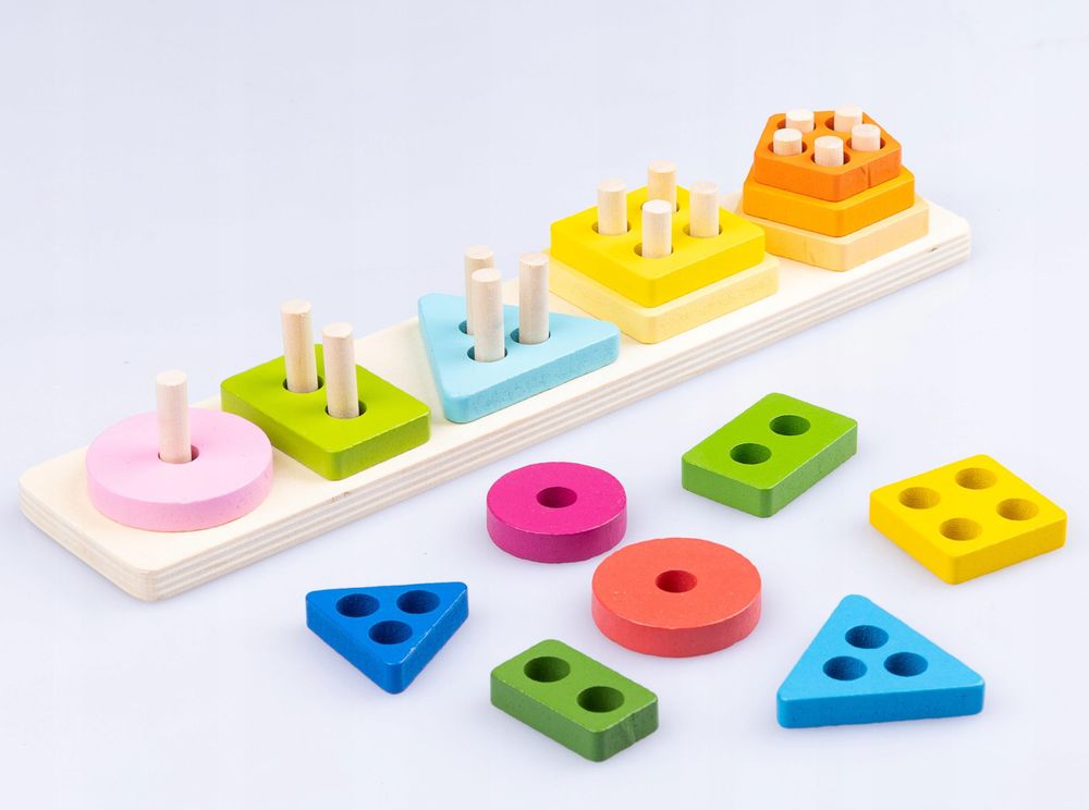 Holzpuzzle Montessori Sensorik Sortierbrett