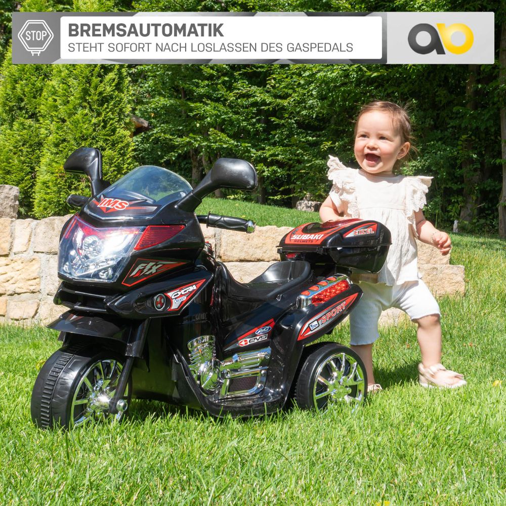 Actionbikes Motors Kindermotorrad | Elektro Dreirad - Kinderfahrzeug - Elektro Motorrad - Elektrofahrzeug - Spielzeugauto - Kinderroller - ab 3 Jahren