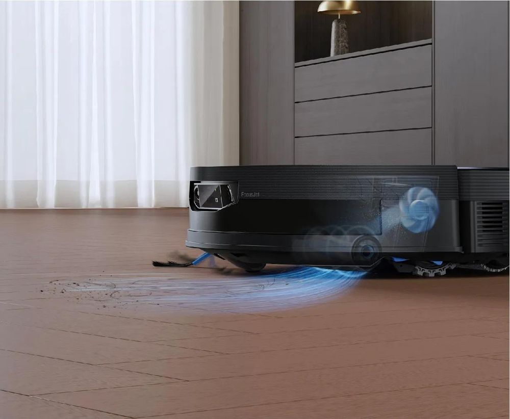 ECOVACS DEEBOT X12 PRO OMNI 22.000 Pa Staubsauger Roboter mit 2pcs Originale Reinigungslösung, FocusJet-System zur Fleckenvorlösung, schwarz