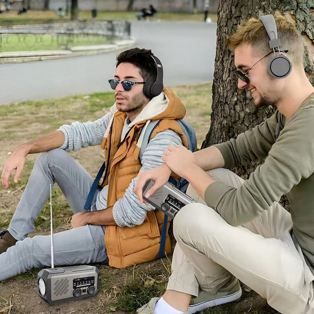 Mini radio przenośne - radio solarne - radio awaryjne - radio na plac budowy - radio na korbkę - radio na baterie - power bank