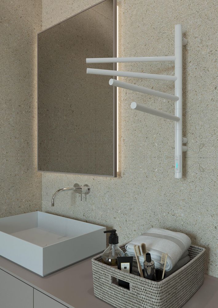 ELNA Vertical 4 bianco in bagno