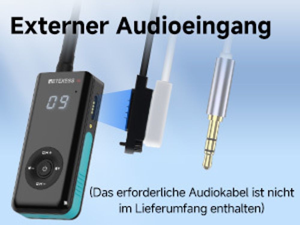 Retekess TT120 Sport Kopfhörer ,Knochenleitung, Schwimmen Headset, IP68 wasserdicht, 50m Unterwasserkommunikation, für Laufen, Radfahren, Training