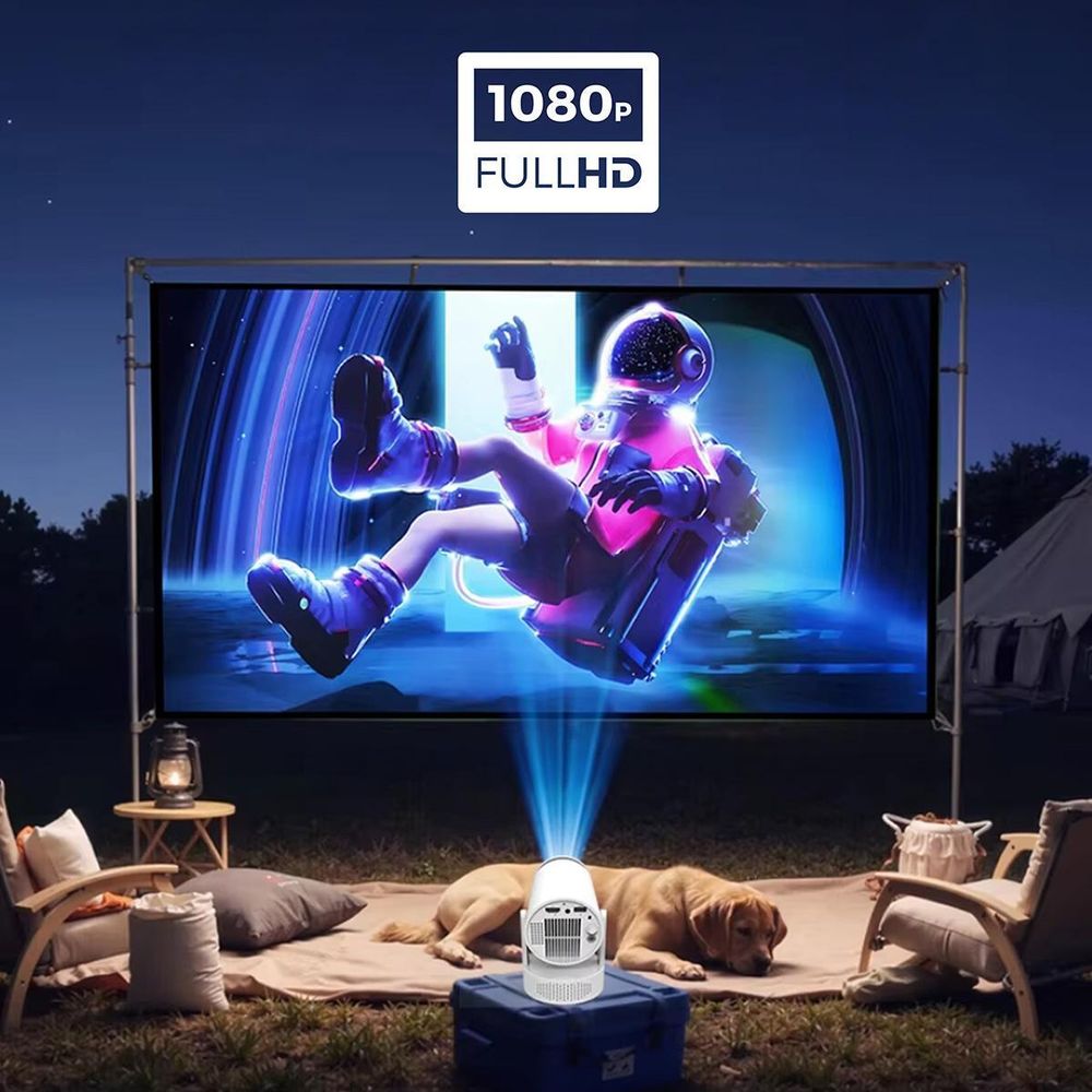Prenosný miniprojektor, projektor, Full HD, Bluetooth, batéria, zenwire
