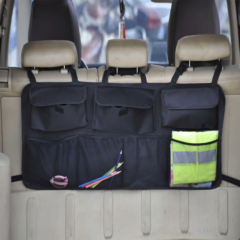 Kofferraum Organizer Auto Kofferraumtasche Netztasche Universale KFZ Taschen Kofferraumnetz Kofferraumbox Autobox Kofferraum-Organizer Schwarz Retoo