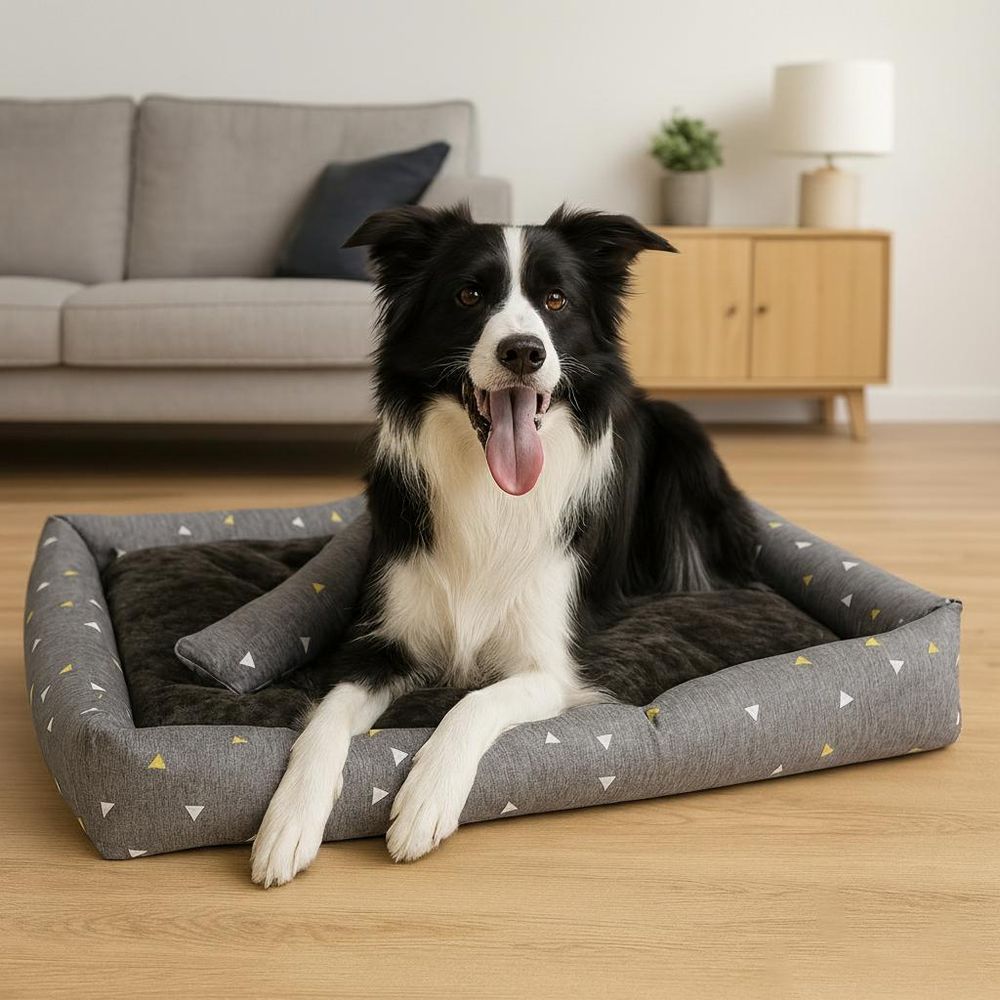 Hundebett Weich bequemes Hundekissen für Hunde Katzen Tierrbett Größe L