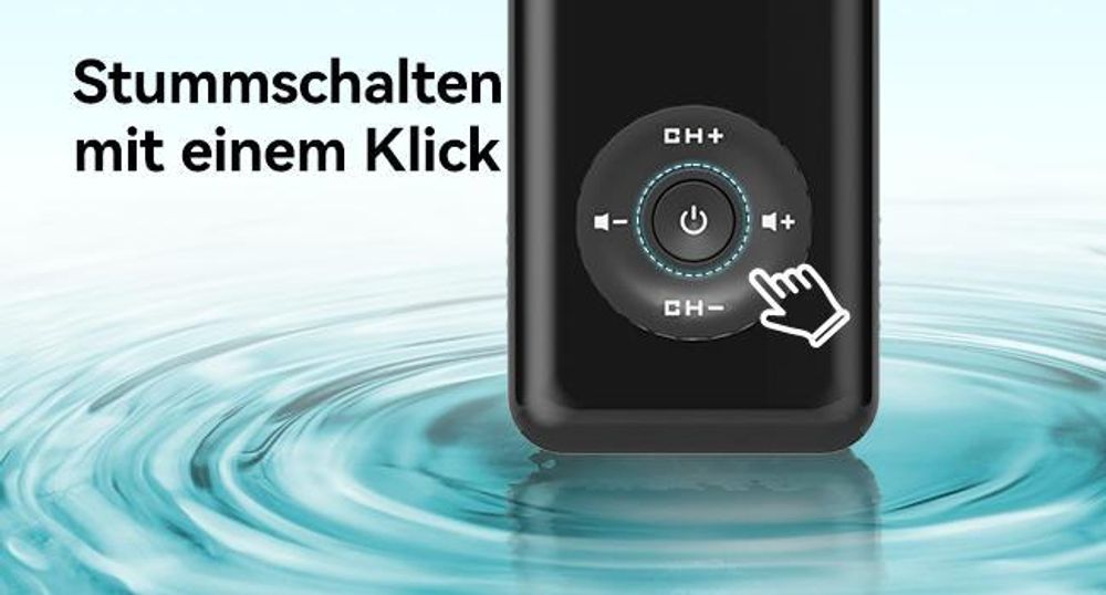 Retekess TT120 Schwimmtrainings-kommunikationssystem, IP68 Wasserdichte, Knochenleitung, 120 m, mit USB-Ladegerät, Sportkopfhörer für Schwimmschule