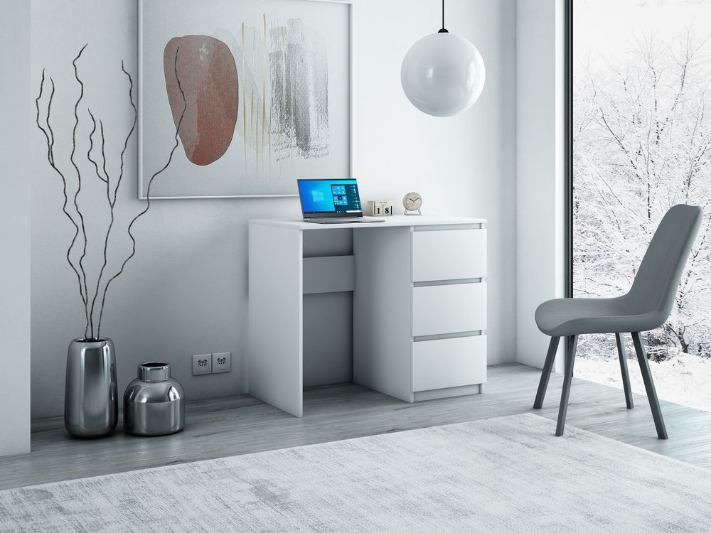 Bürotisch Schreibtisch Computertisch Laptoptisch Büromöbel Arbeitstisch färben, Farbe:weiß