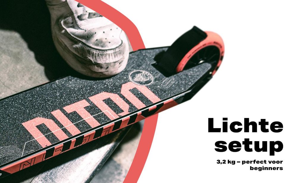 Stuntstep MOVINO NITRO voor kinderen / Freestyle / Lichtgewicht 3,2 kg / ABEC-9