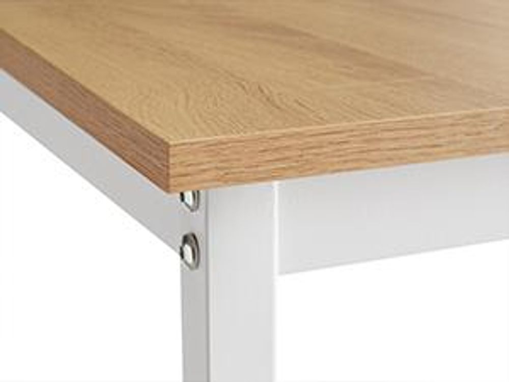 VASAGLE Bartisch-Set mit 2 Barhockern, 60 x 60 x 90 cm, weiß