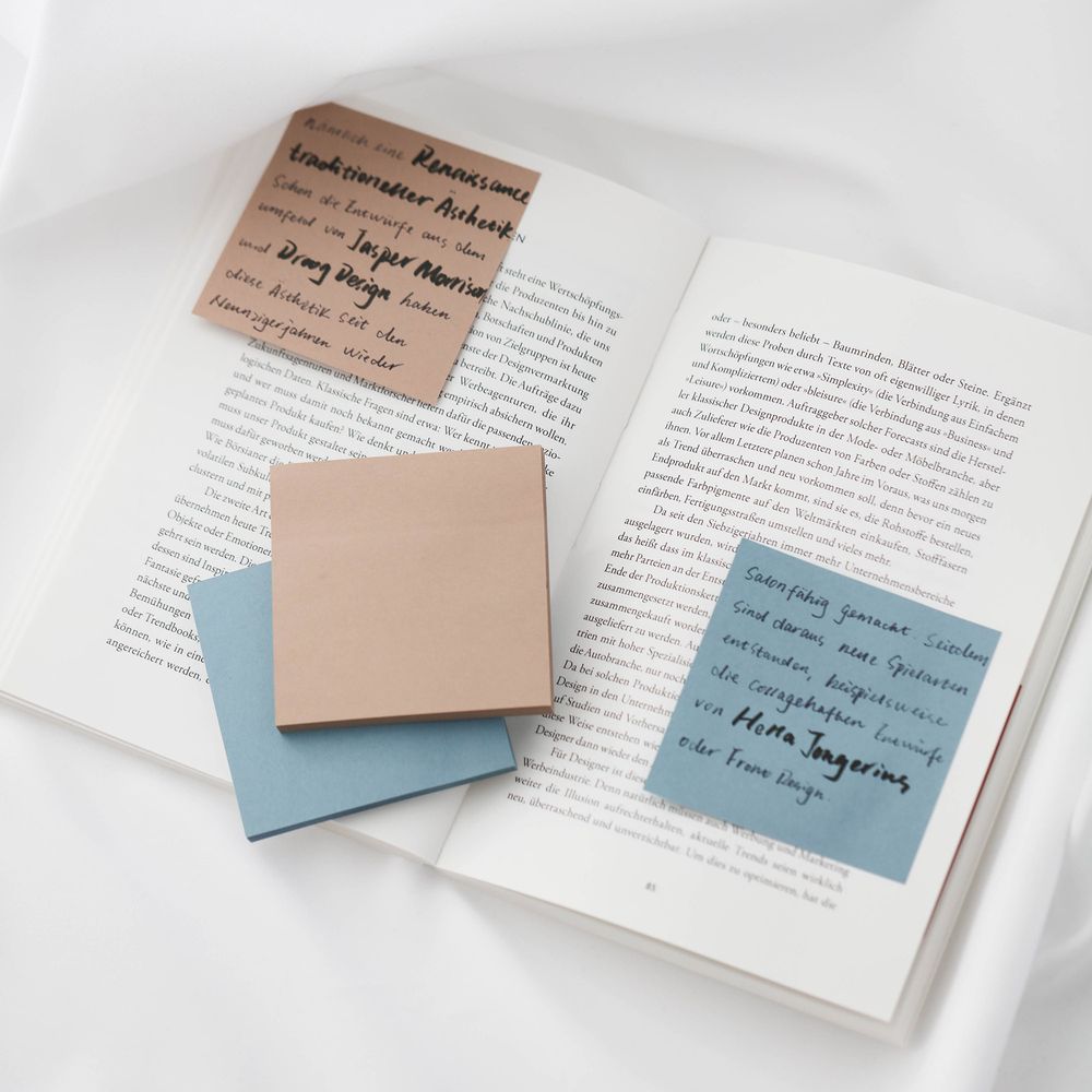 Ordinate-Vintage Green | Sticky Notes | Vintage Palette | 100 Blatt pro Blatt, 75 mm x 75 mm, Haftnotizen in Retrofarben für Notizen