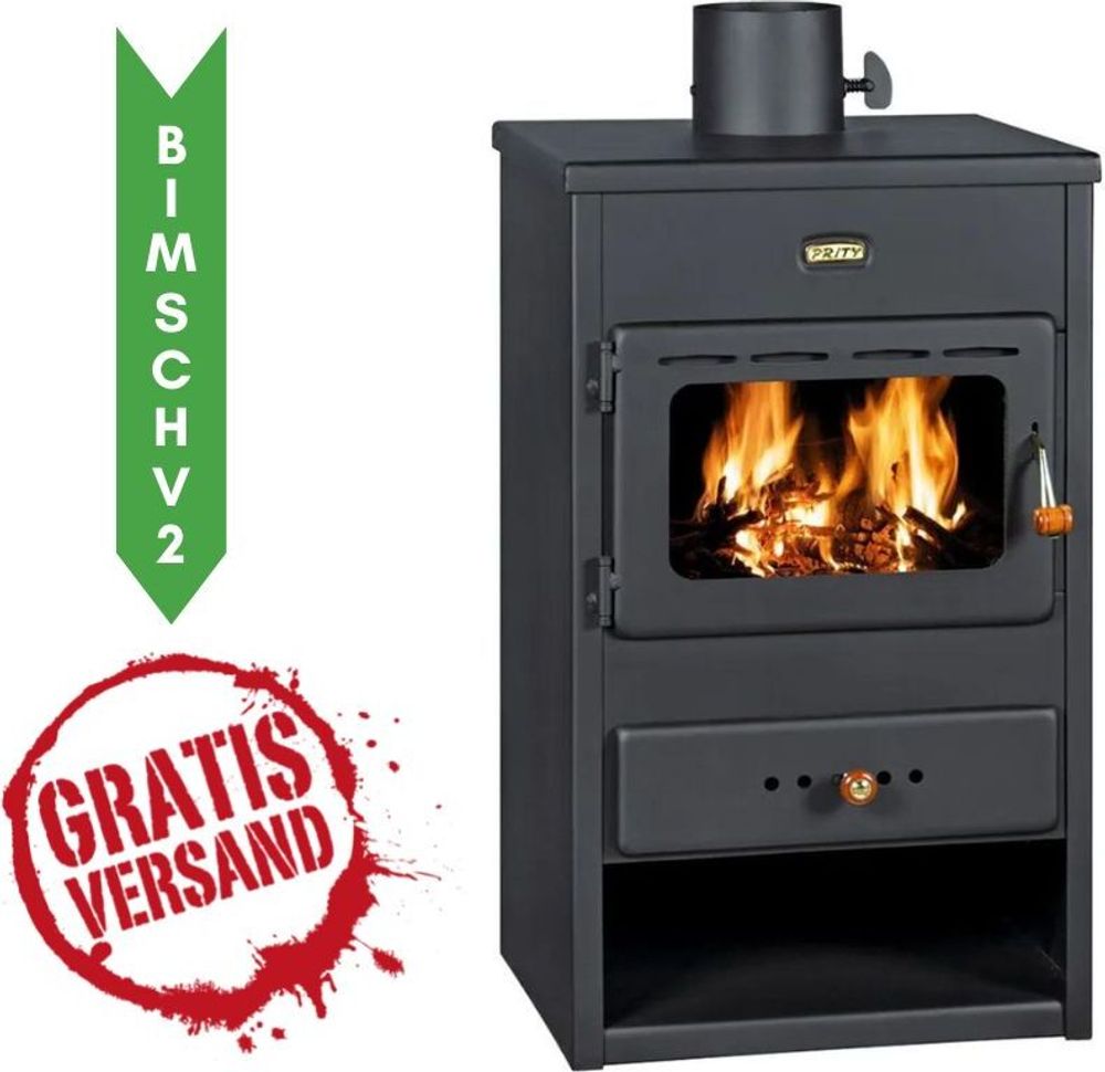 Kaminofen, Holzofen Prity K1 9.5 kW, BIMSCHV 2