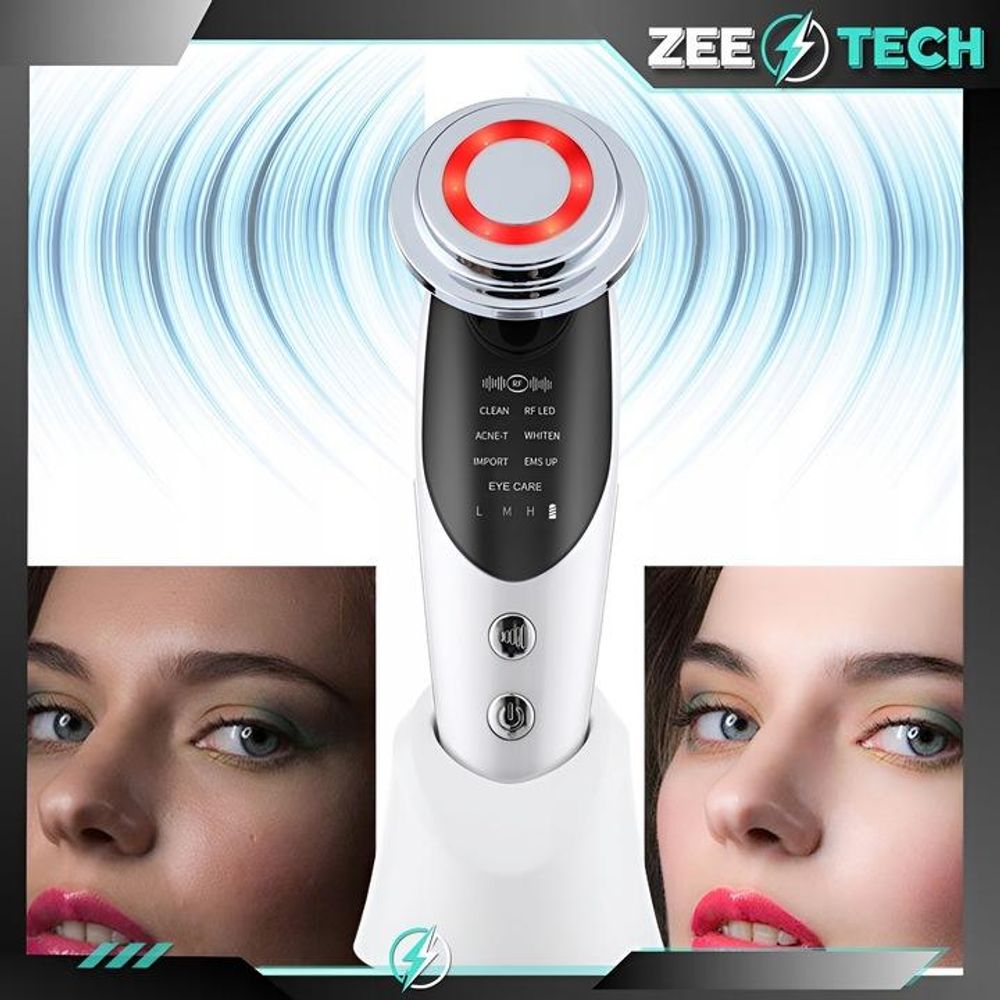 MESOTHERAPIE OHNE NADEL 7-in-1 ELEKTRISCHES GESICHTSMASSAGEGERÄT EMS LIFTING LED