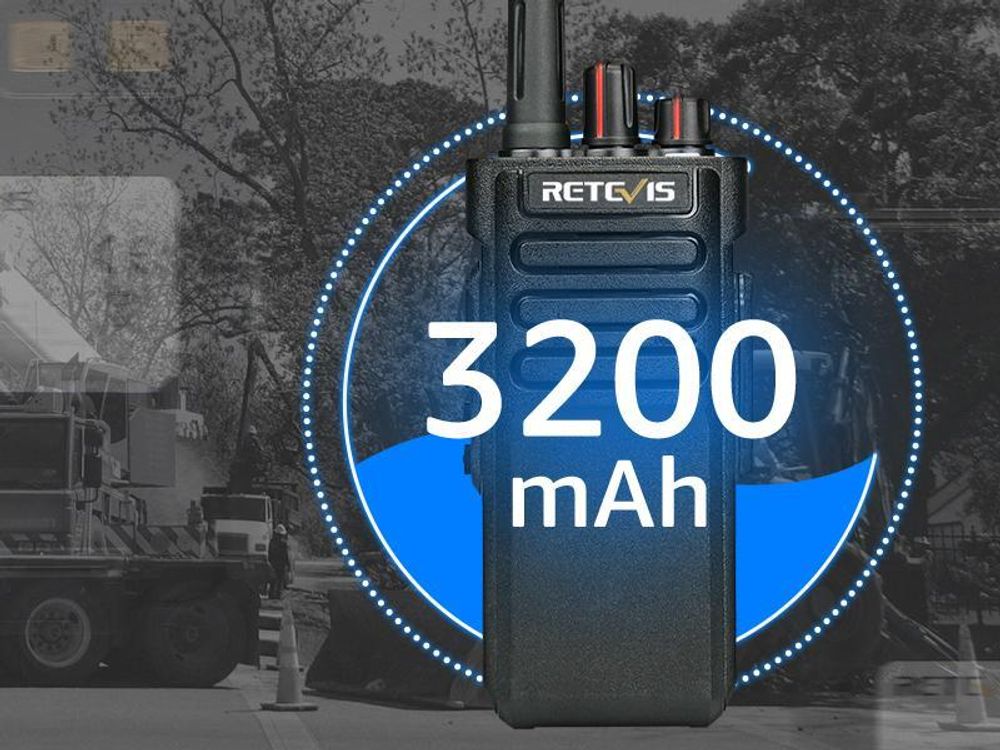Retevis RT29 Walkie Talkie Großer Reichweite, 8W, 3200mAh Akku wiederaufladbar, IP67 wasserdicht, mit für Funkamateure, Outdoor-Aktivitäten, Logistik