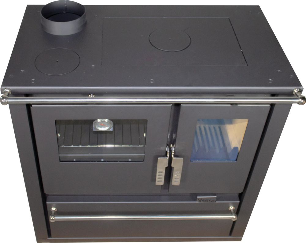 Verso CS Plus Küchenofen Kaminofen Holzherd 7.7 kW - Schwarze Links