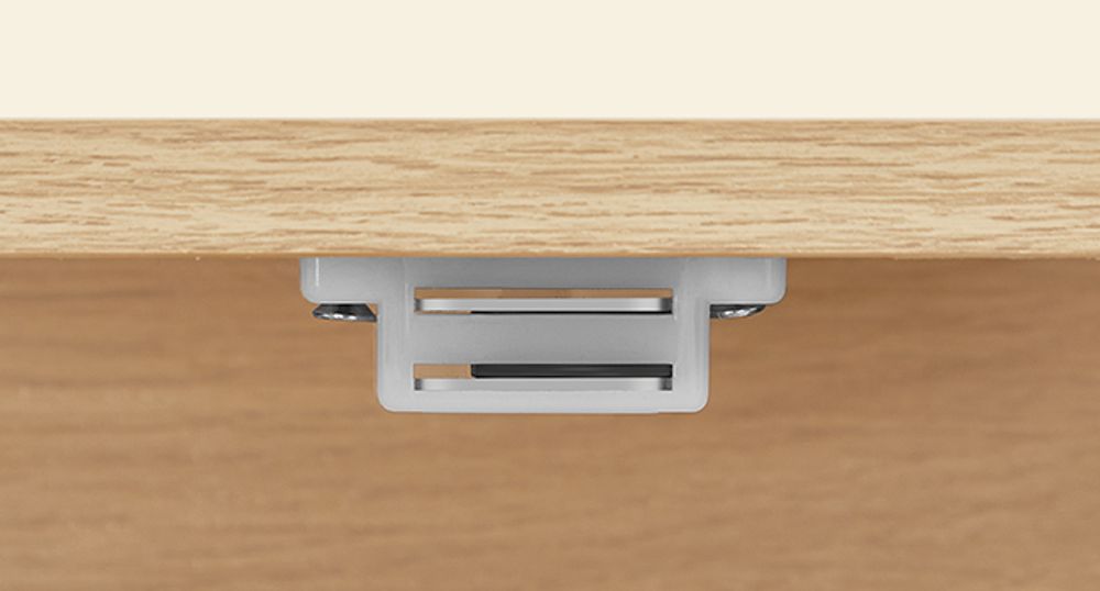 VASAGLE Spiegelschrank, Badschrank, 2 Spiegeltüren, offenes Fach, eichenfarben
